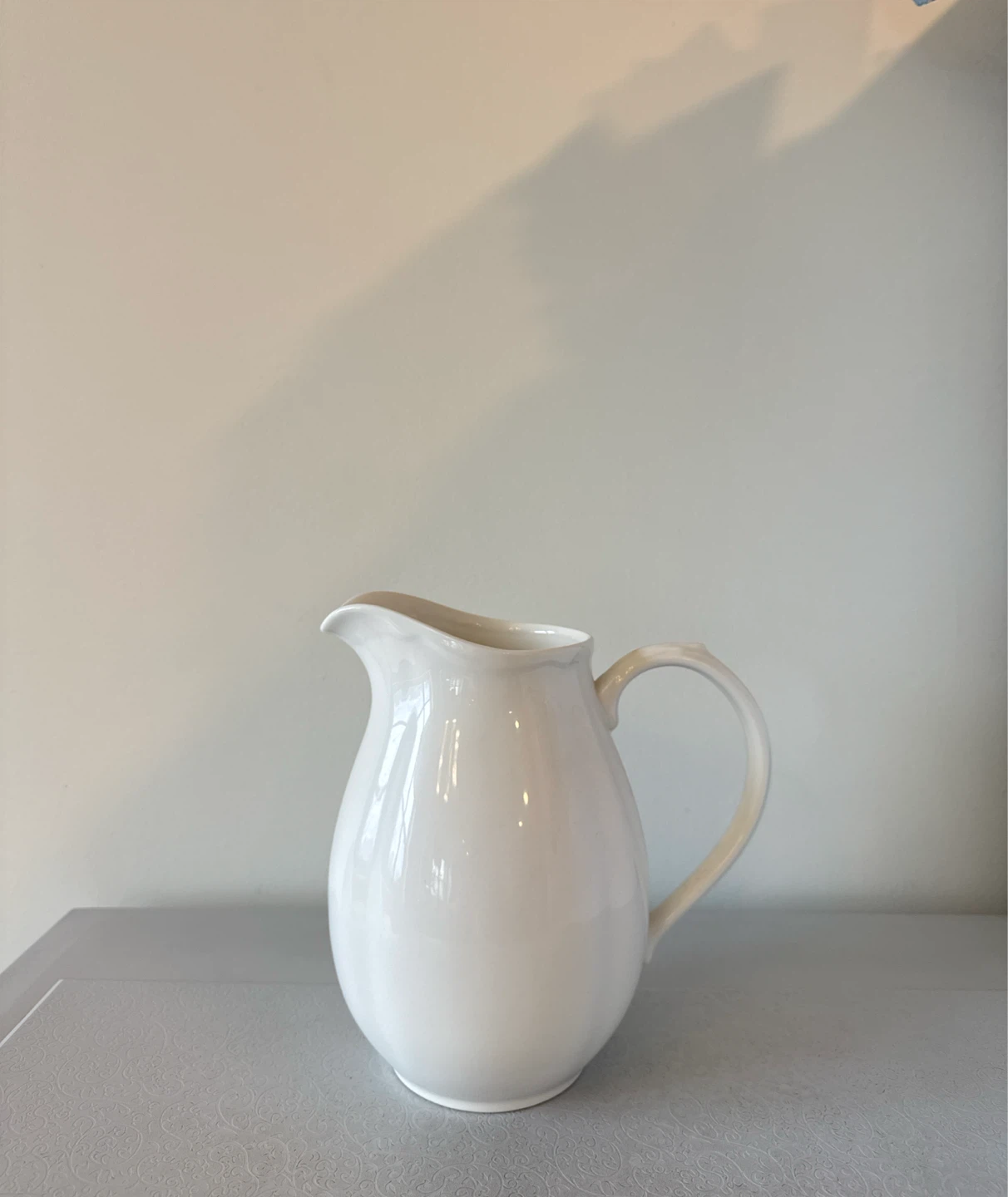White Ceramic Pitcher