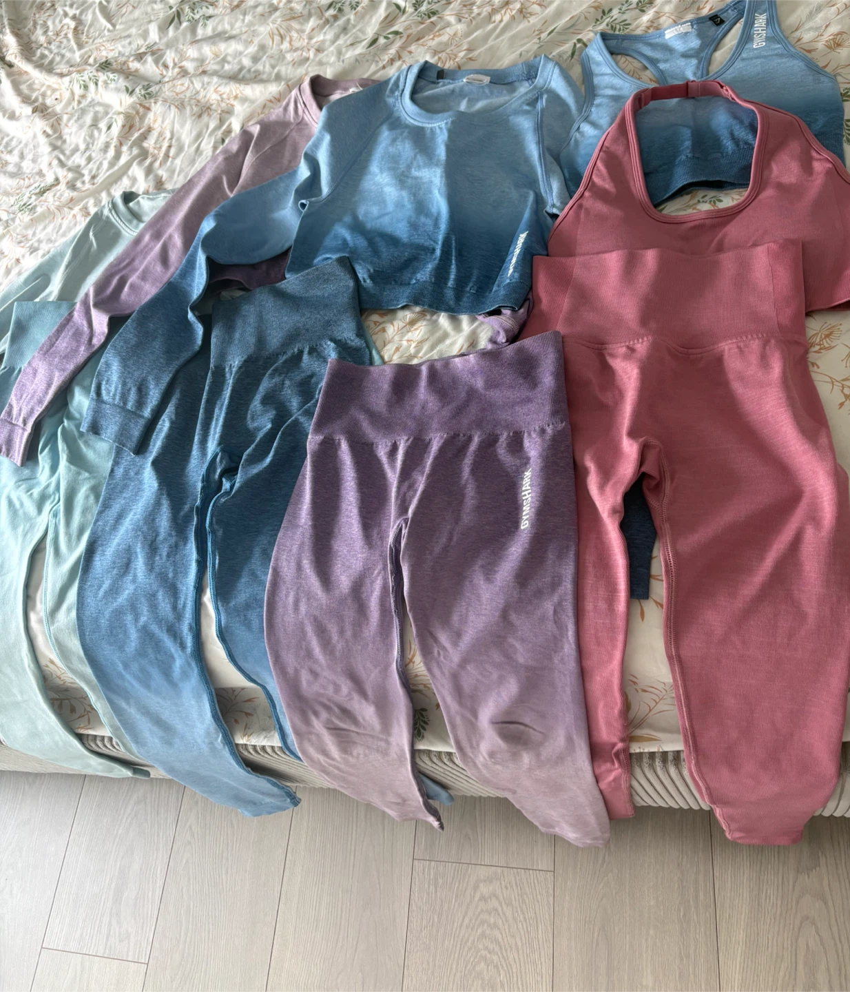 Gymshark Ombre Leggings and Tops Set