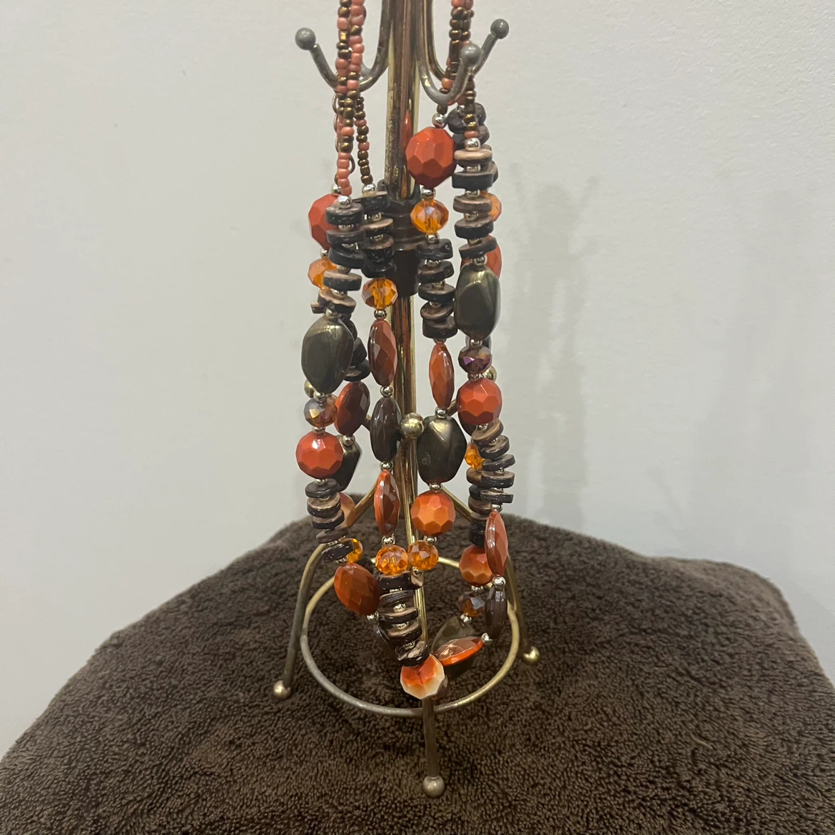Orange/brown necklace set - photo 2