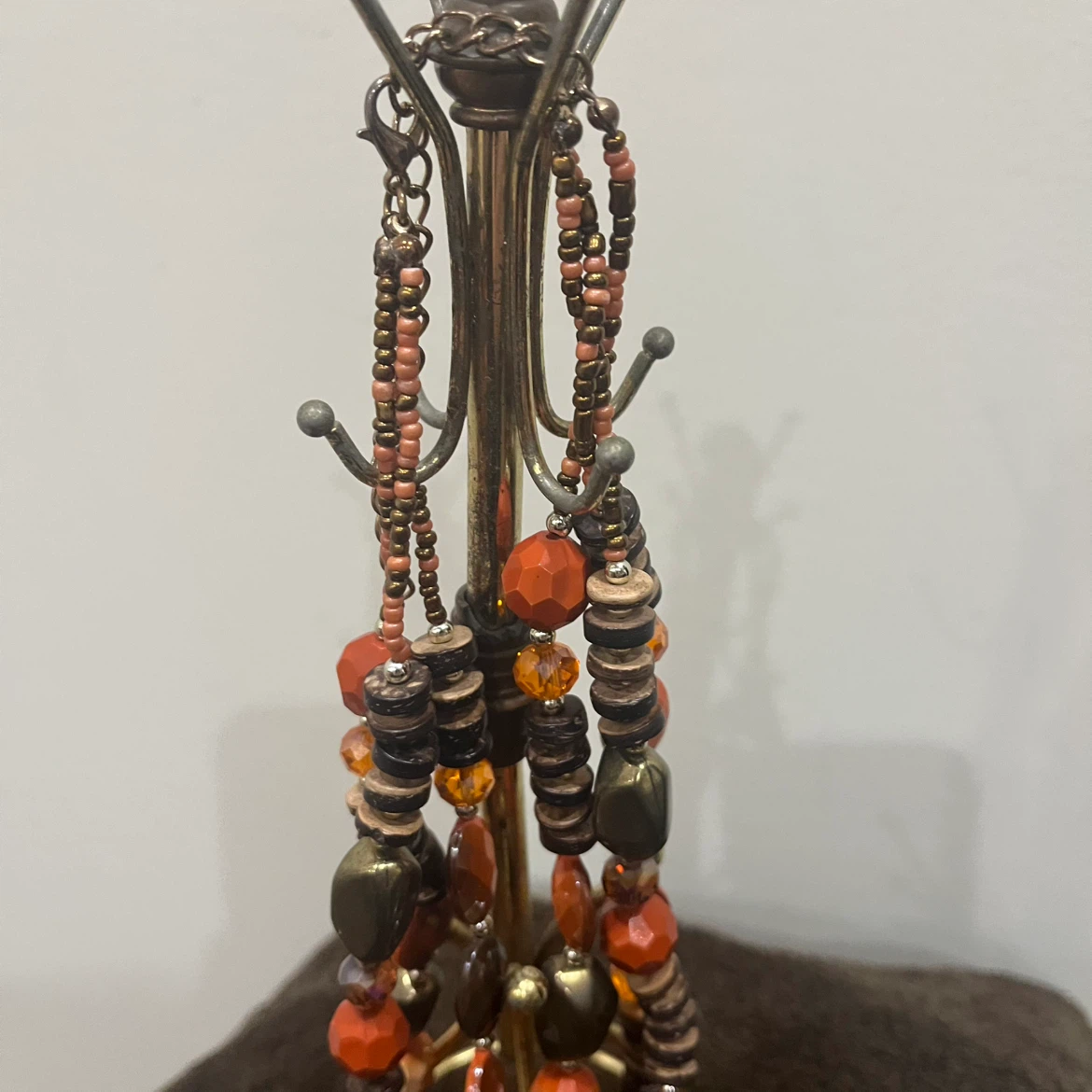 Orange/brown necklace set - photo 3