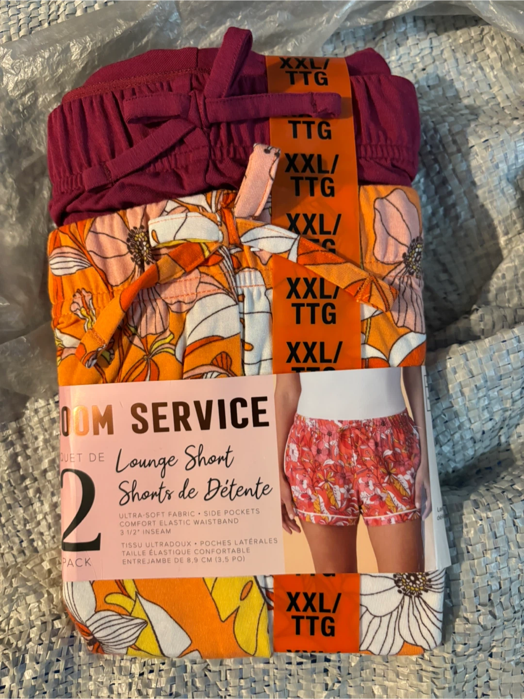 Room Service 2 Pack Lounge Shorts XXL/TTG