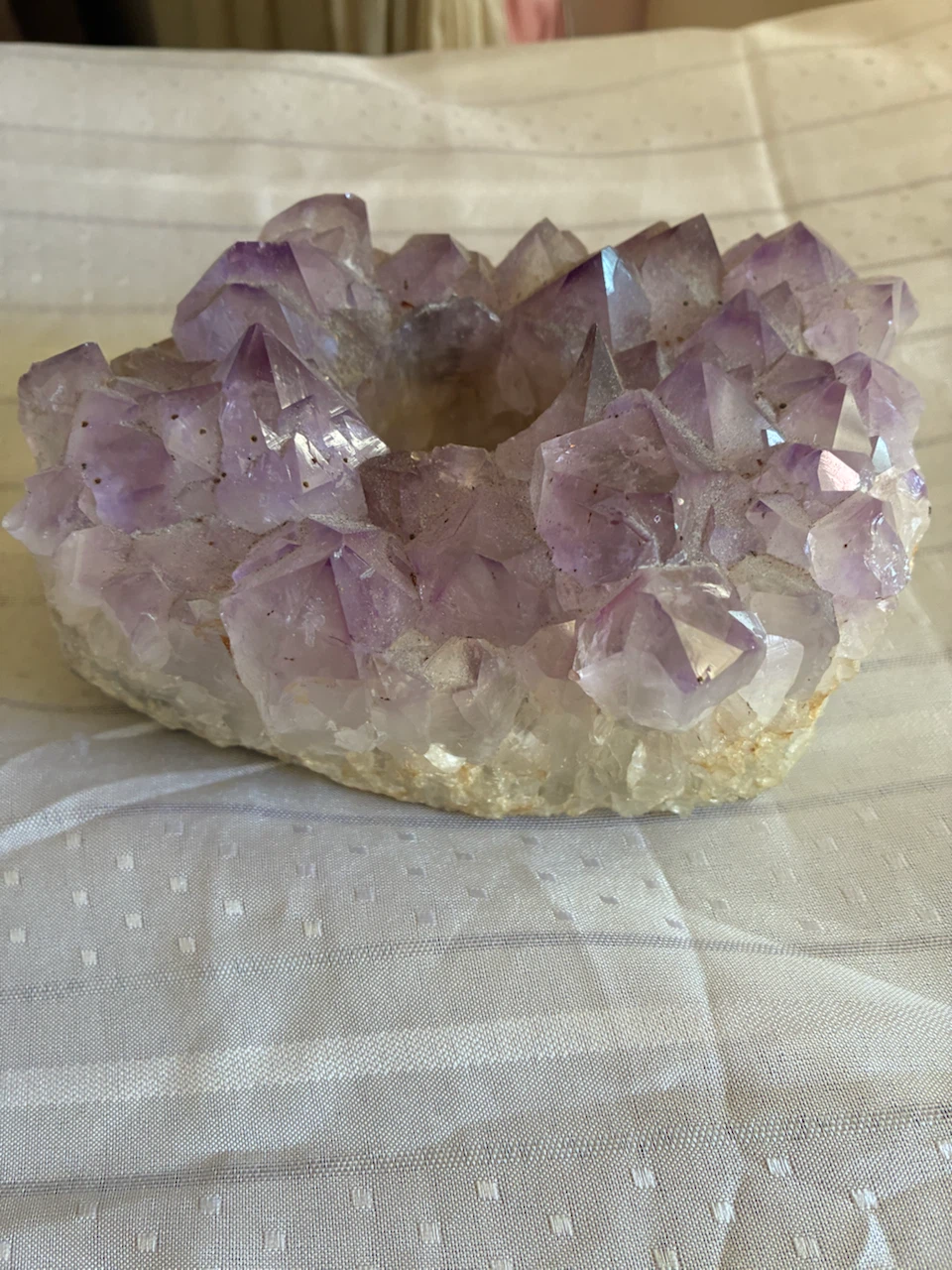 Amethyst Geode Candle Holder
