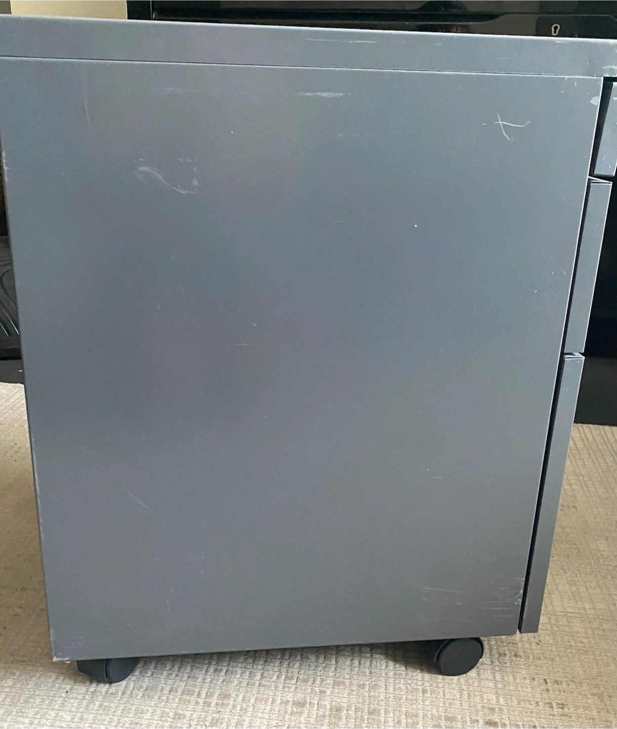 Gray 3-Drawer Filing Cabinet - photo 3