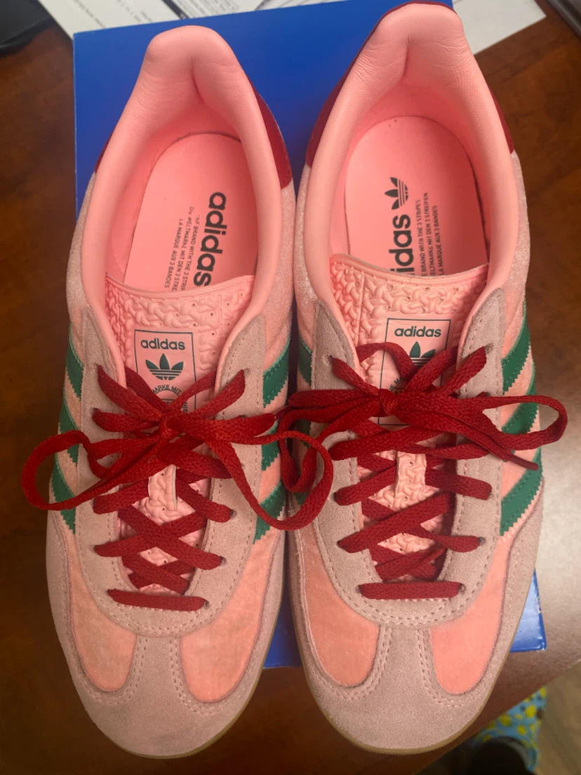 Adidas Gazelle Indoor W Women's Pink/Green Shoes Size 8