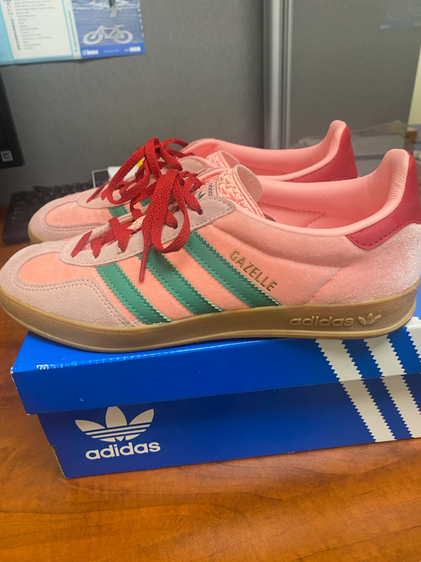 Adidas Gazelle Indoor W Women's Pink/Green Shoes Size 8 - photo 3