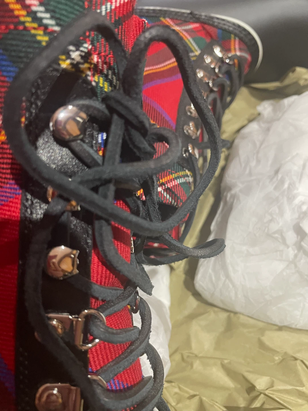 Burberry Plaid Winter Boots