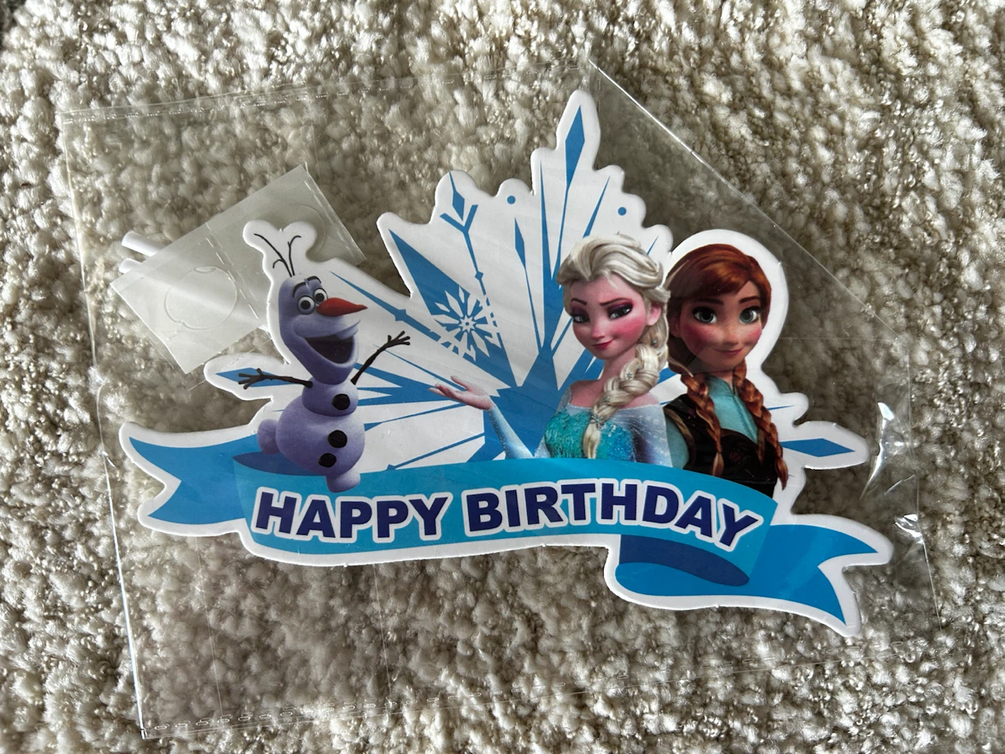Frozen Happy Birthday Cake Topper and Banner Set - photo 2