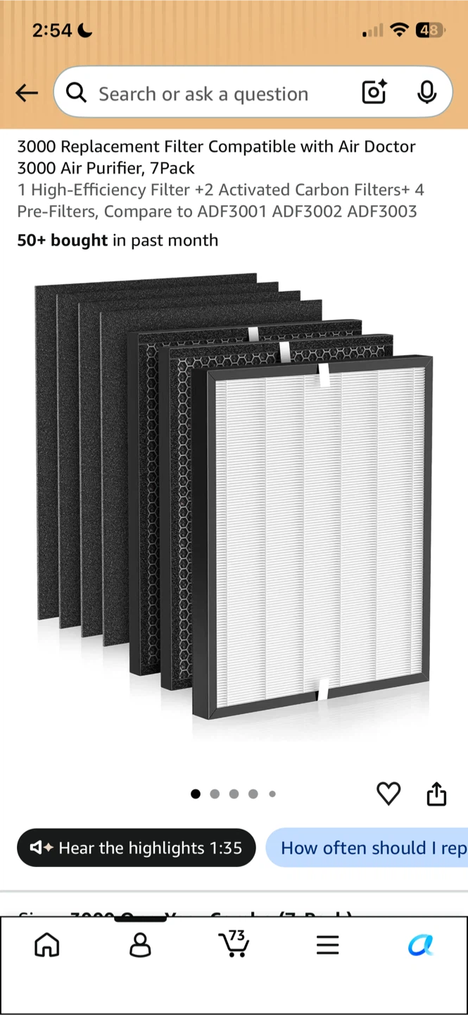 Replacement Filter Set for Air Doctor 3000 - photo 2