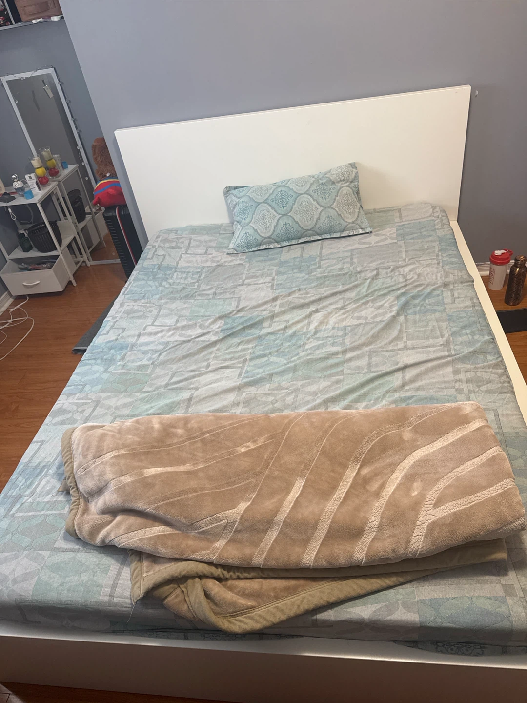 White IKEA MALM Bed Frame