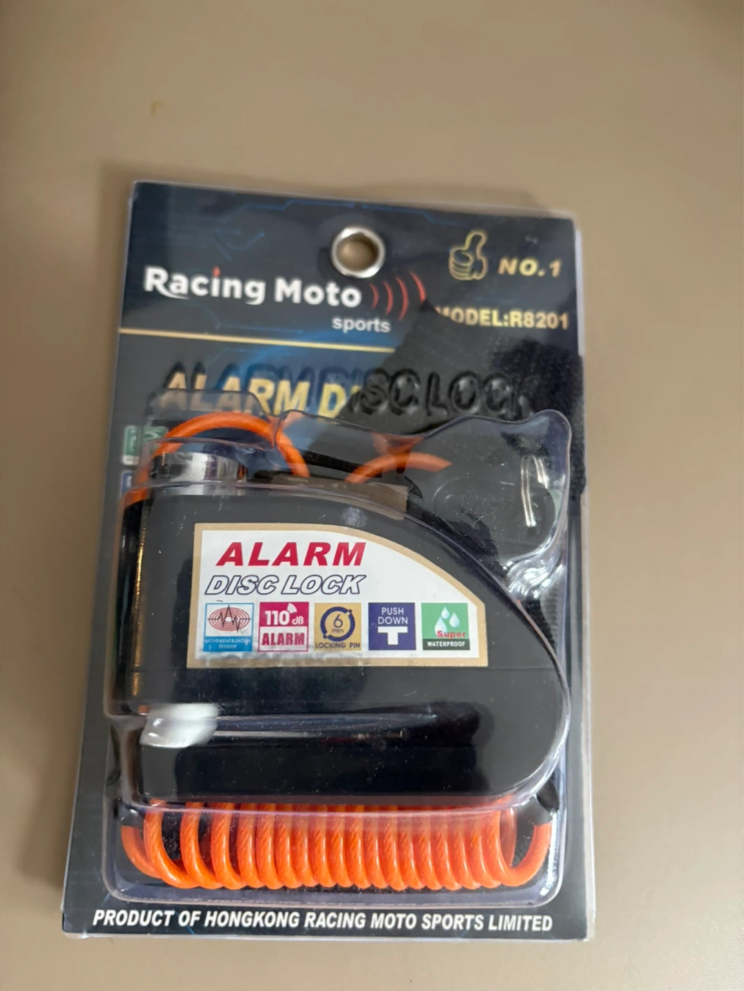 Racing Moto Alarm Disc Lock R8201