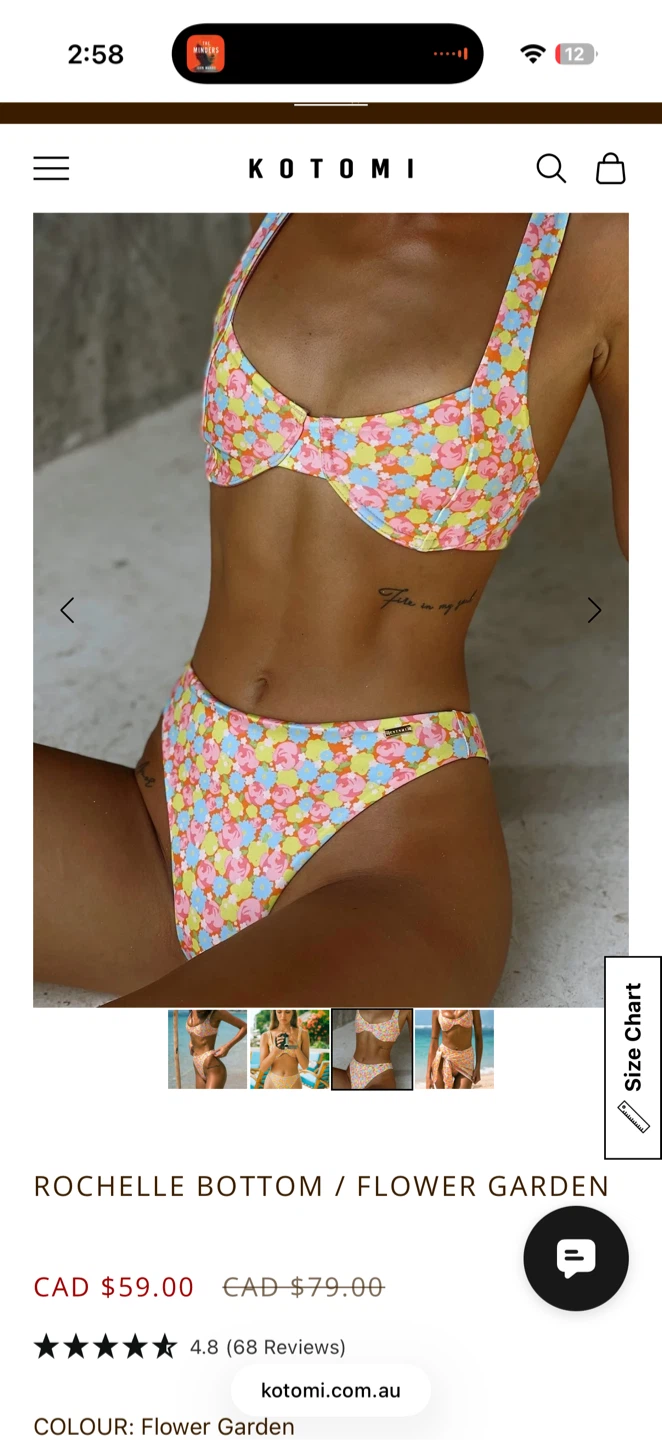 Kotomi Rochelle Small Bikini Set - Flower Garden - photo 3