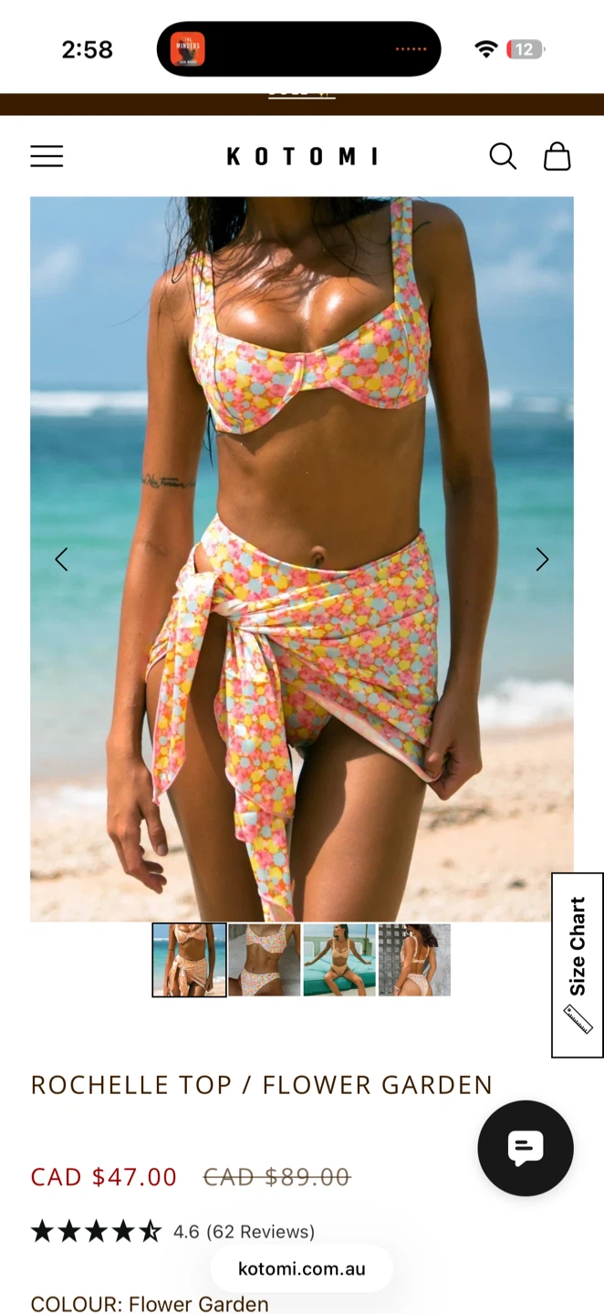 Kotomi Rochelle Small Bikini Set - Flower Garden - photo 2