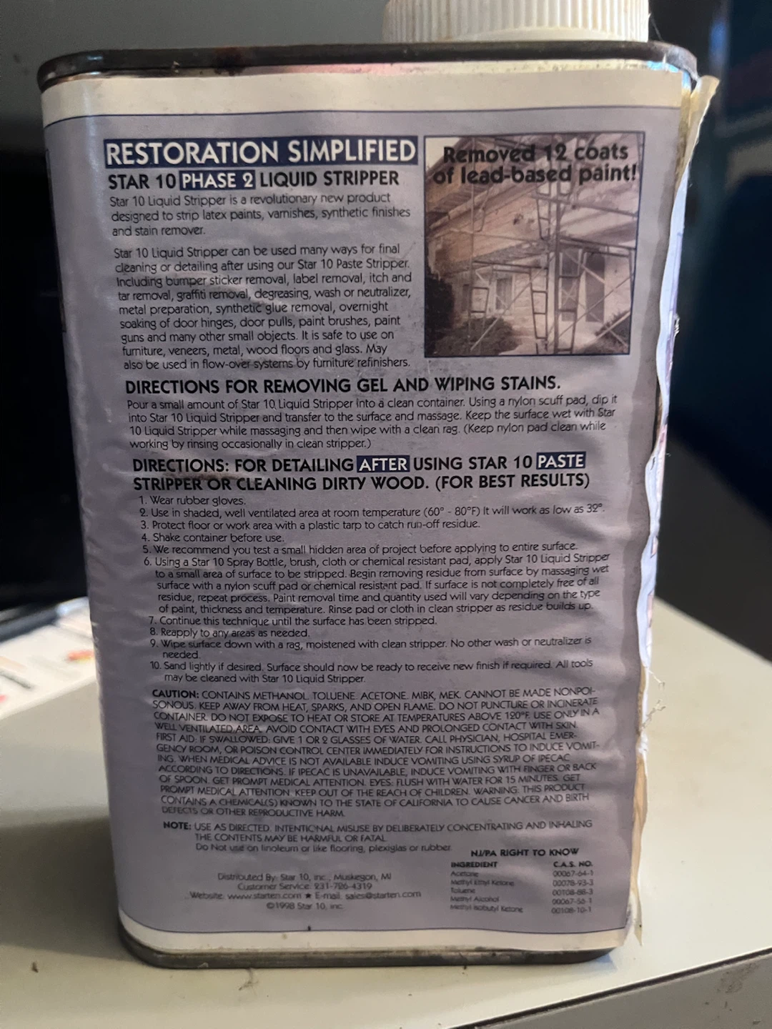 Star 10 Phase 2 Liquid Stripper Paint Remover - photo 2