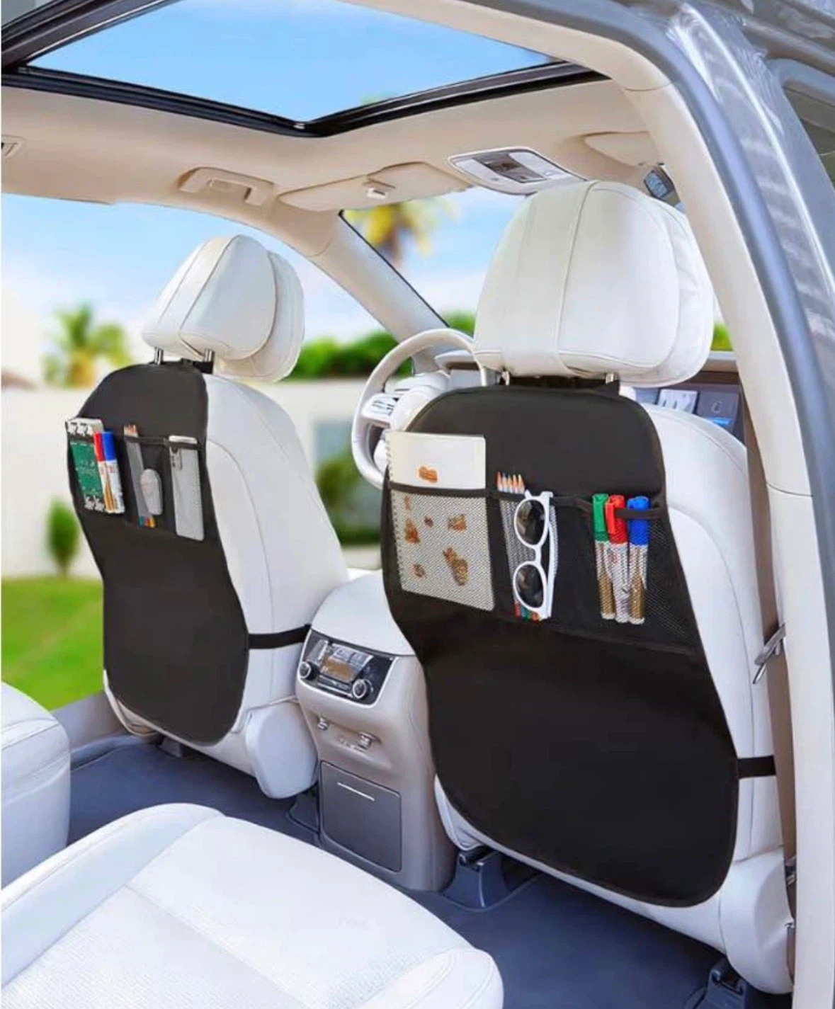 Kick Mats Back Seat Protector for Kids, 2 Pack