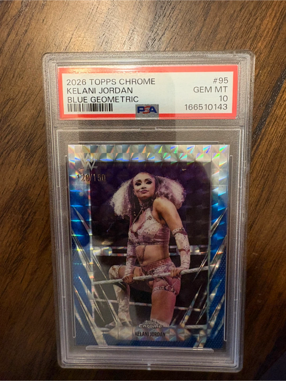 2026 Topps Chrome Kelani Jordan Blue Geometric #95 (Gem Mt 10)