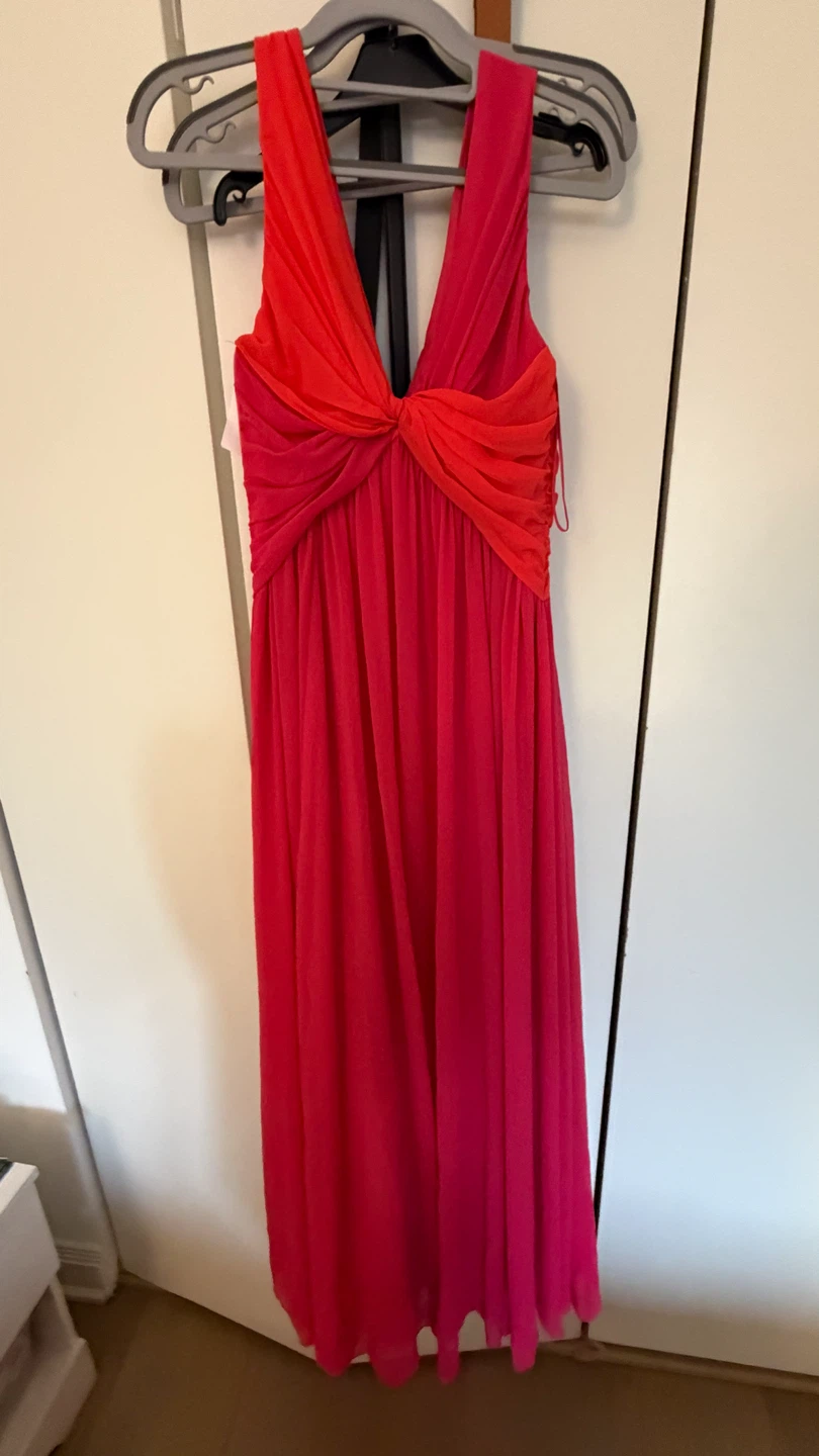 Badgley Mischka Pink Ombre Gown Size 4