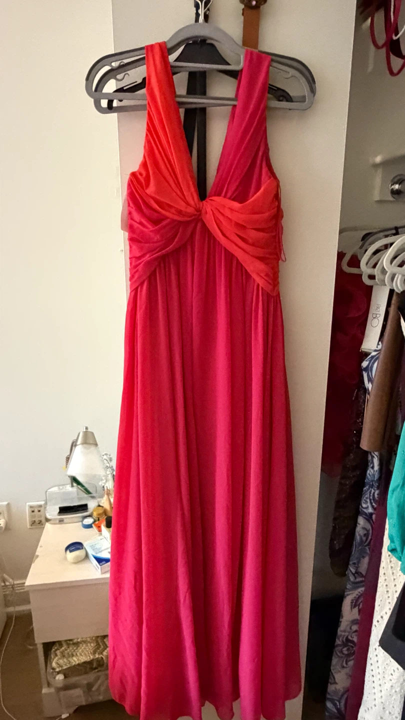 Badgley Mischka Pink Ombre Gown Size 4 - photo 2