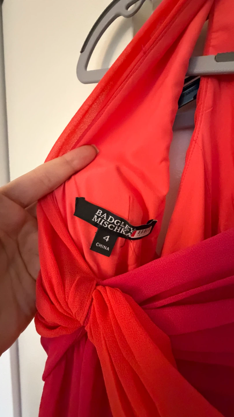 Badgley Mischka Pink Ombre Gown Size 4 - photo 4