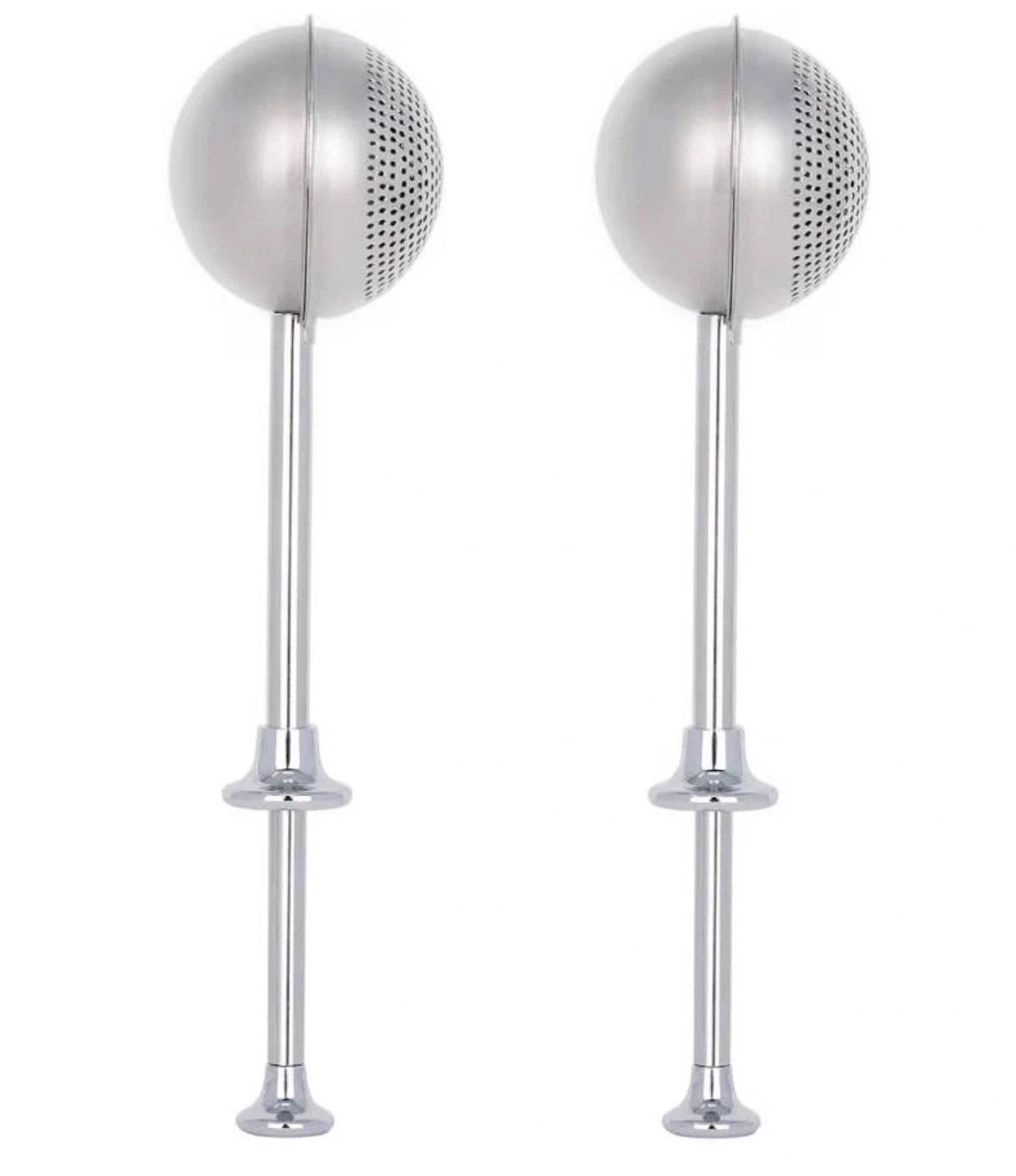 2-Pc Flour Duster, 304 Stainless Steel Flour Sifter for Baking