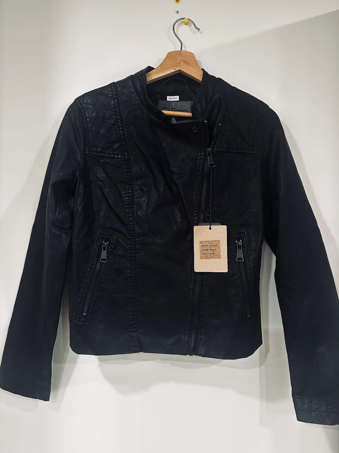 Ci Sono by Cavalini Vegan Leather Jacket