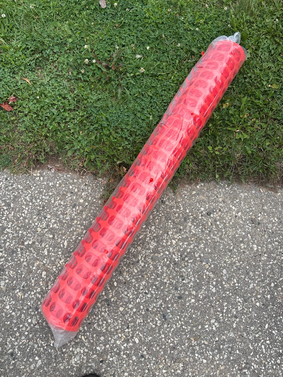 Red Plastic Safety Barrier Fence Roll