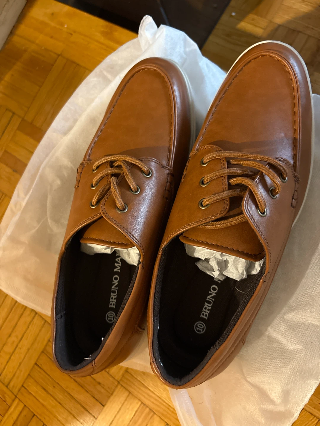 Bruno Magli Men's Brown Boat Shoes - Size 10
