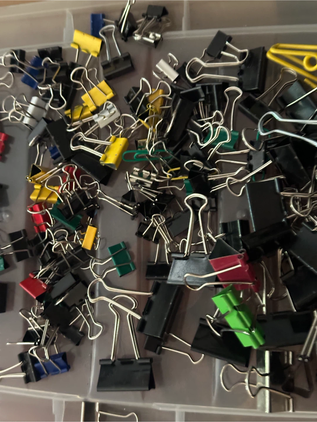 Mixed bag of binder clips various sizes - photo 3