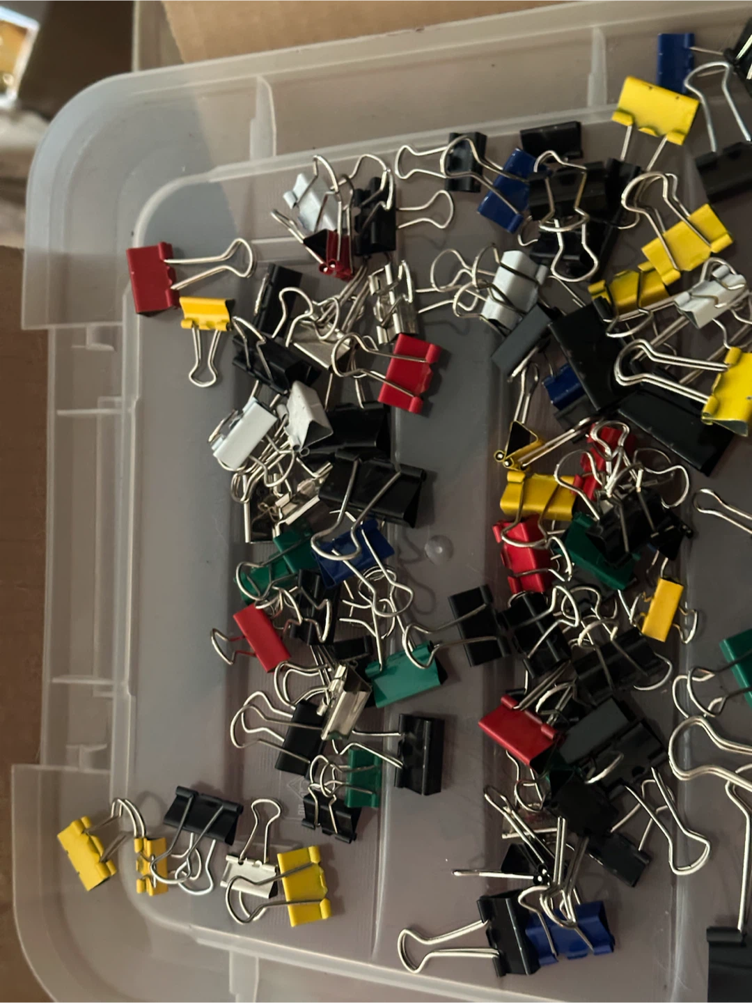 Mixed bag of binder clips various sizes - photo 4