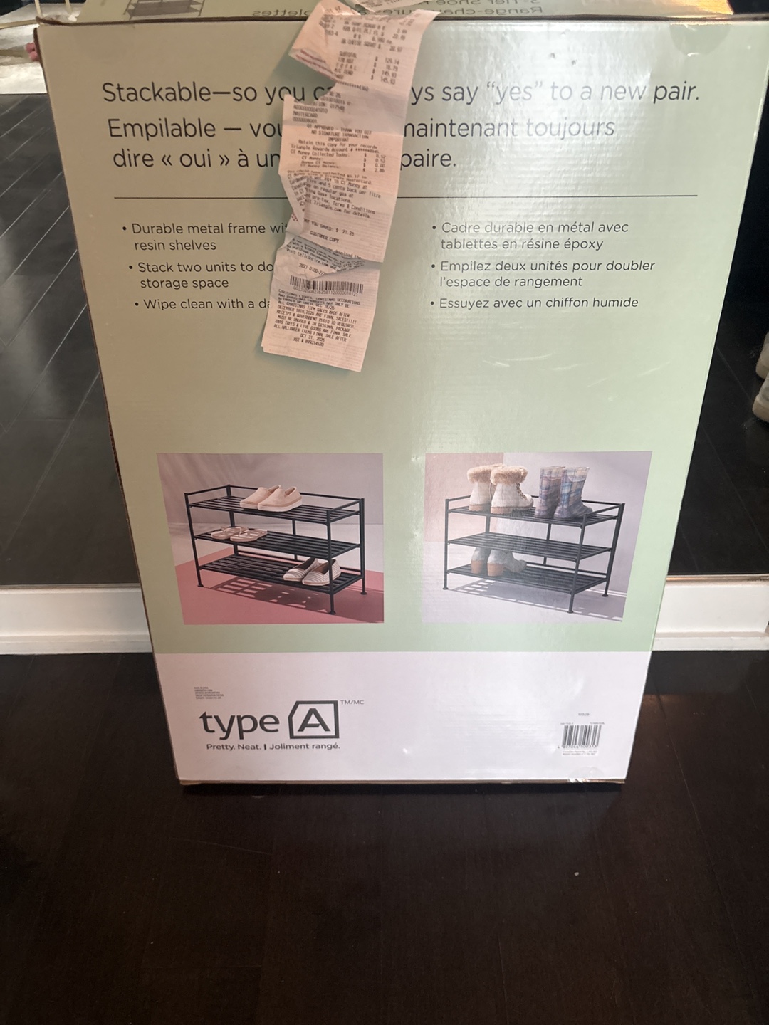 Type A Pretty. Neat. Shoe Rack