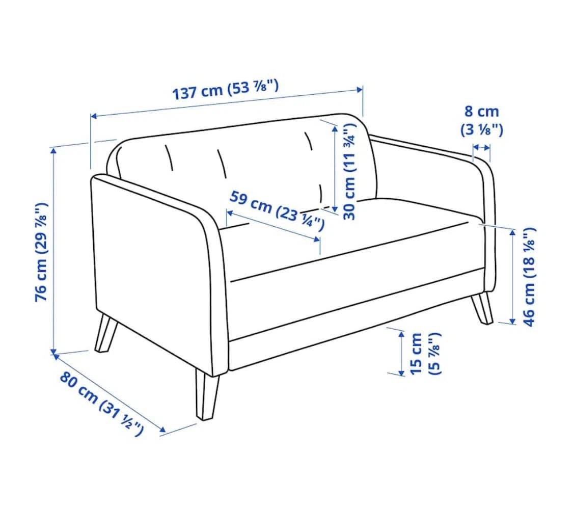 IKEA LINANÄS Loveseat, Vissle beige - photo 4