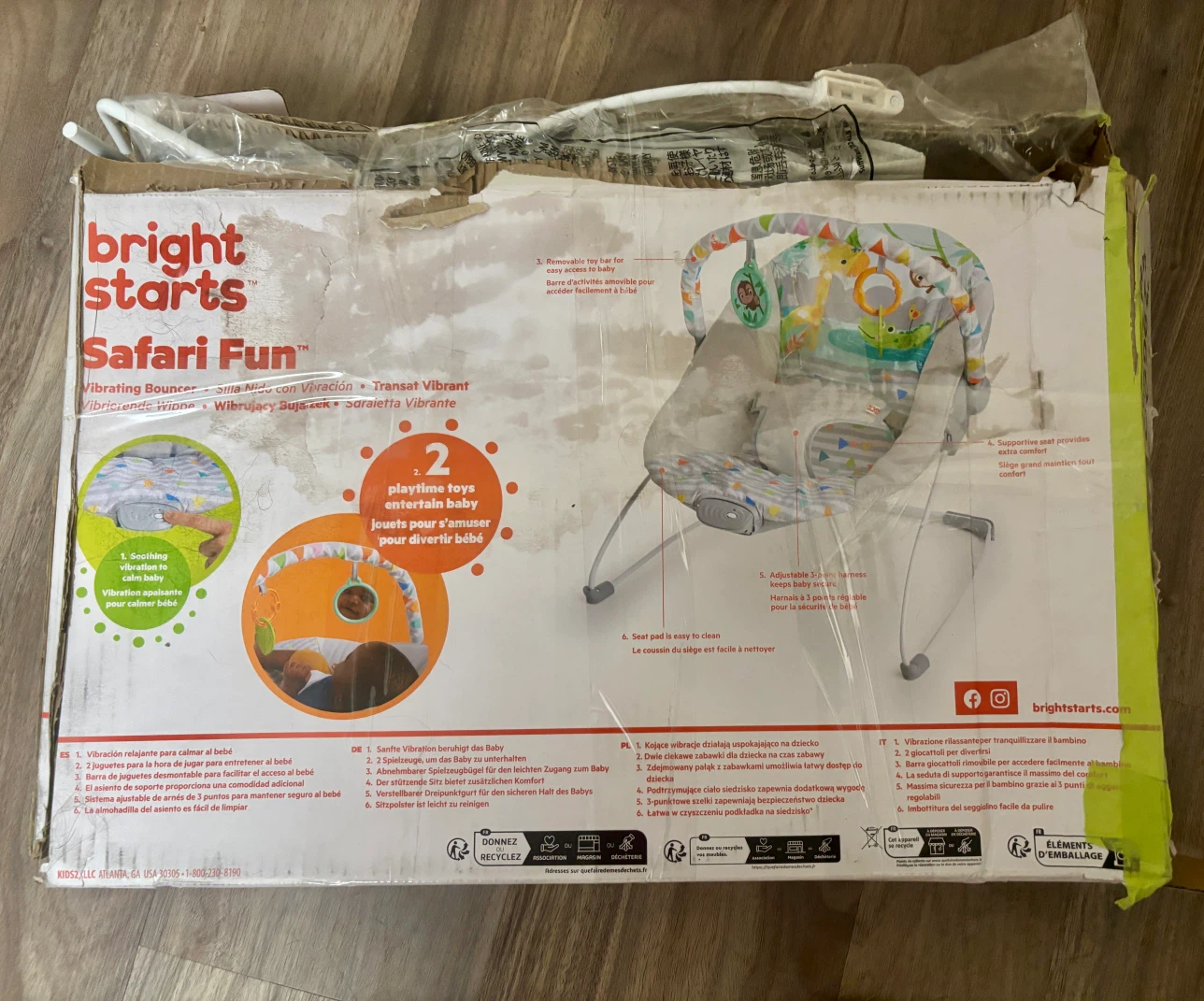 Bright Stars - Safari Fun Vibrating Bouncer - photo 4