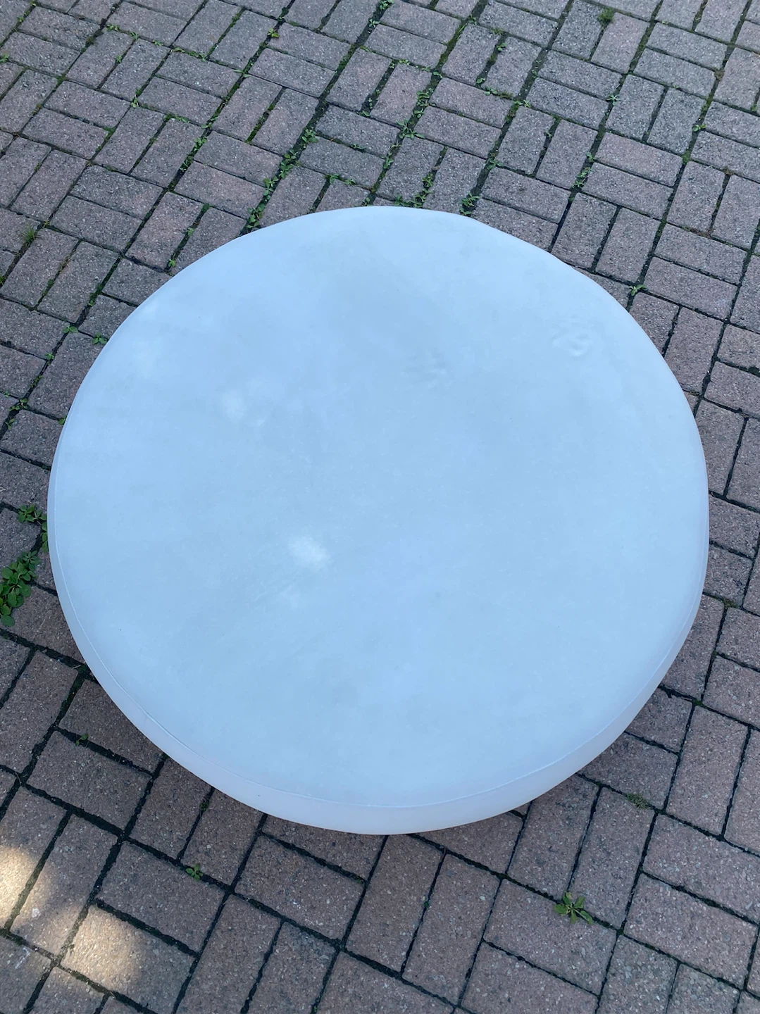 Huge 40" Round Patio Footstool / Coffee Table / Extra Seating