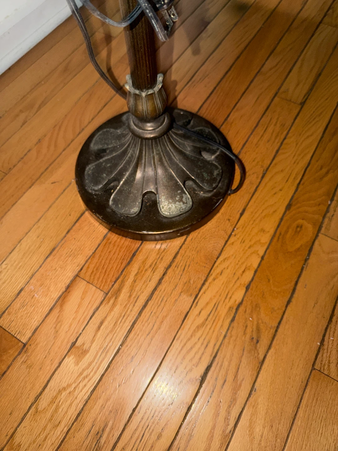 Vintage Macy’s Floor Lamp with Frosted Glass Shade - photo 2