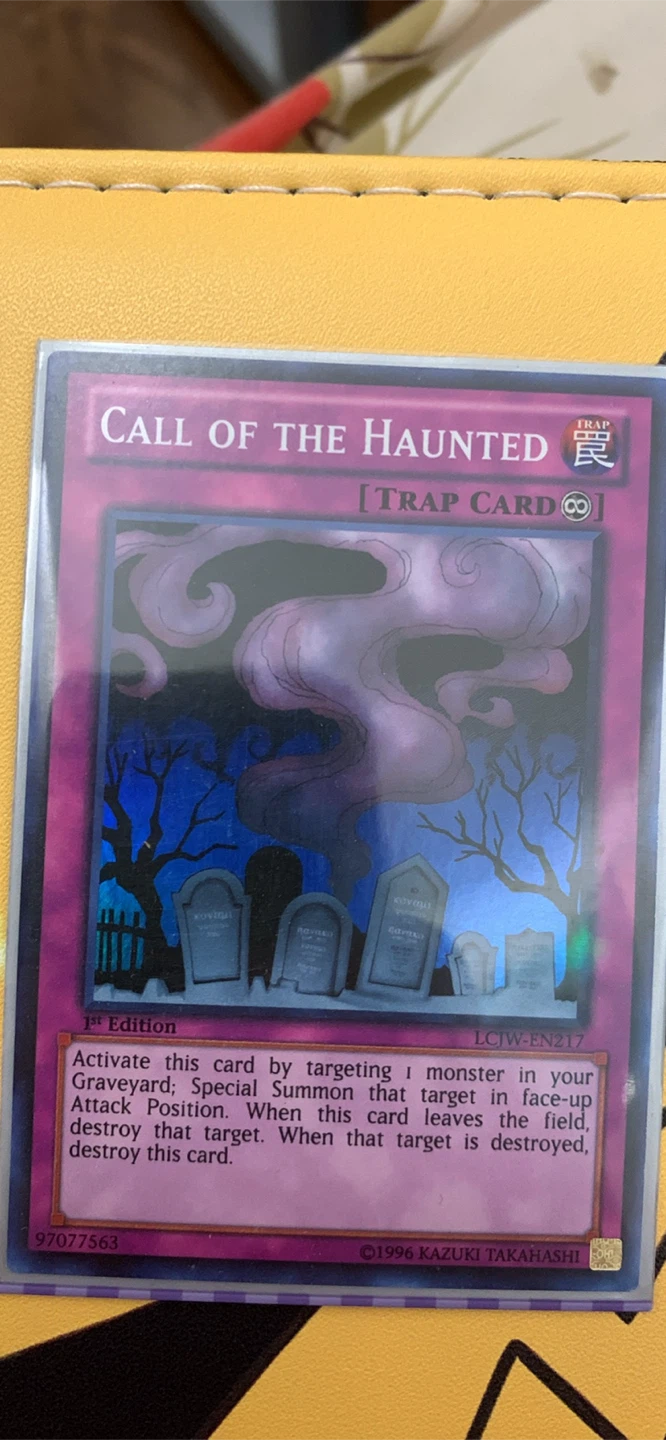 Yugioh Call of the Haunted TRAP CARD LCJW-EN217 - photo 2