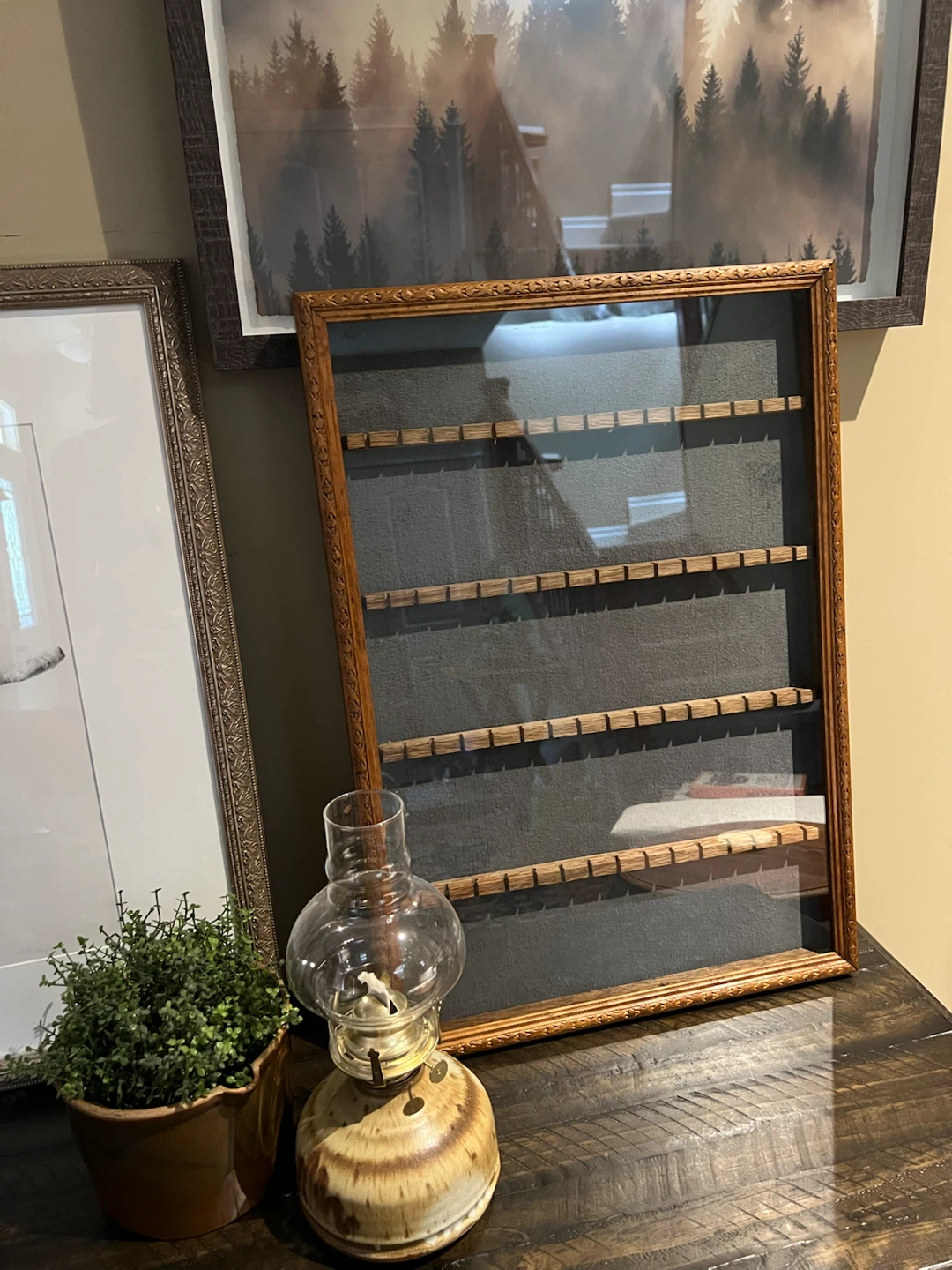 Vintage Wooden Wall Display Case/Shadow Box - photo 2