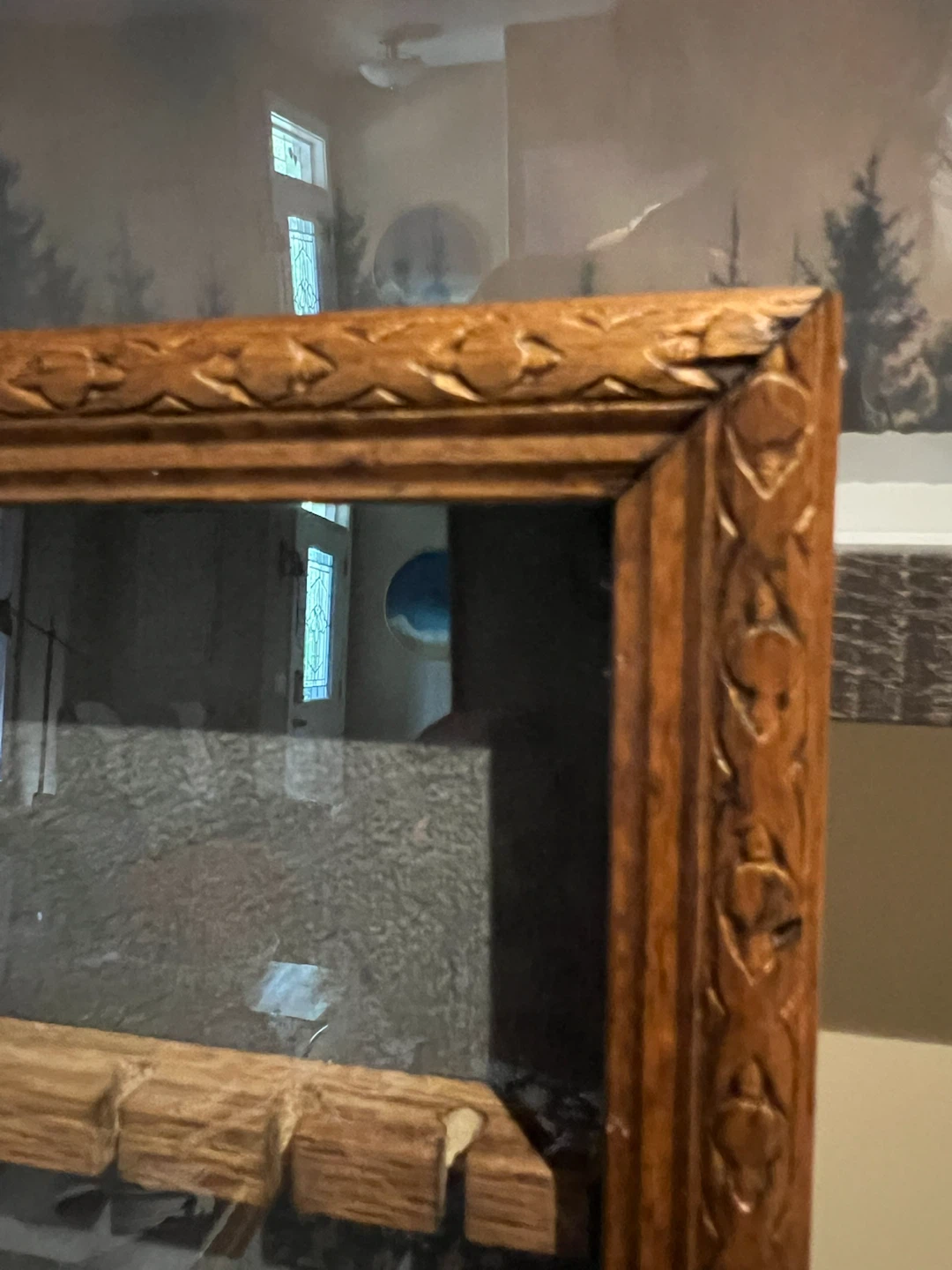 Vintage Wooden Wall Display Case/Shadow Box - photo 3