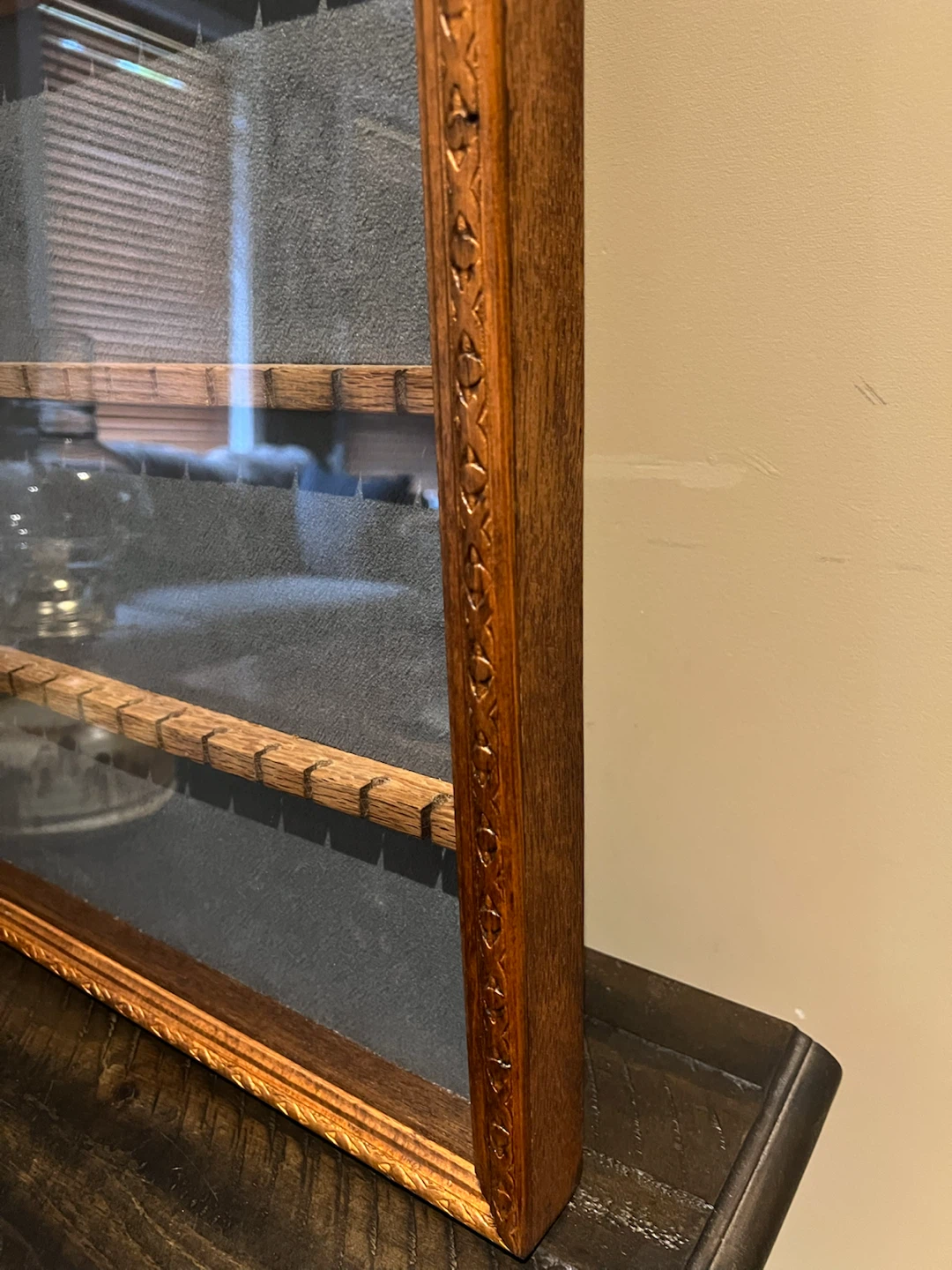 Vintage Wooden Wall Display Case/Shadow Box - photo 4