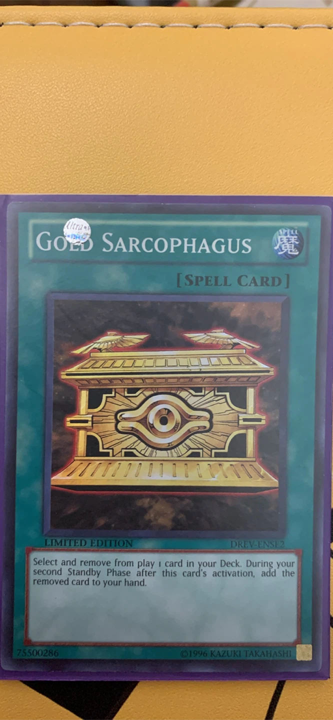 Yugioh Gold Sarcophagus Spell Card