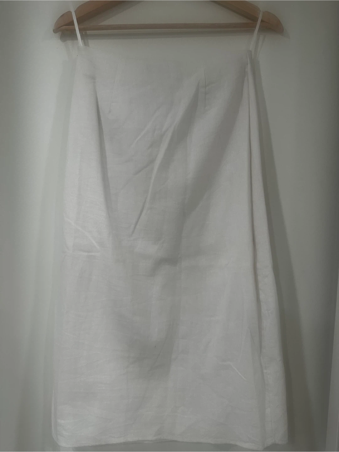 🤍 Paperheart White Linen Skirt with Side Slit — NWT - photo 3