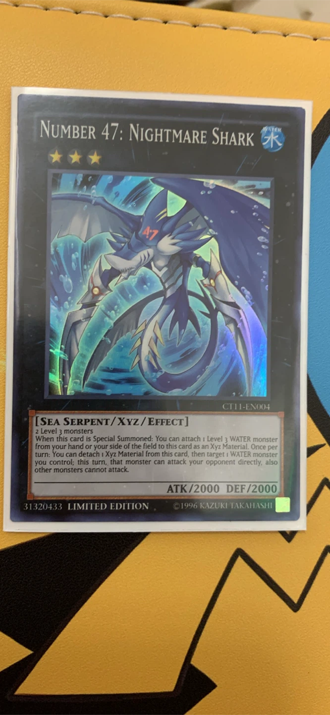 Yugioh Number 47: Nightmare Shark Yu-Gi-Oh! Card CT11-EN004