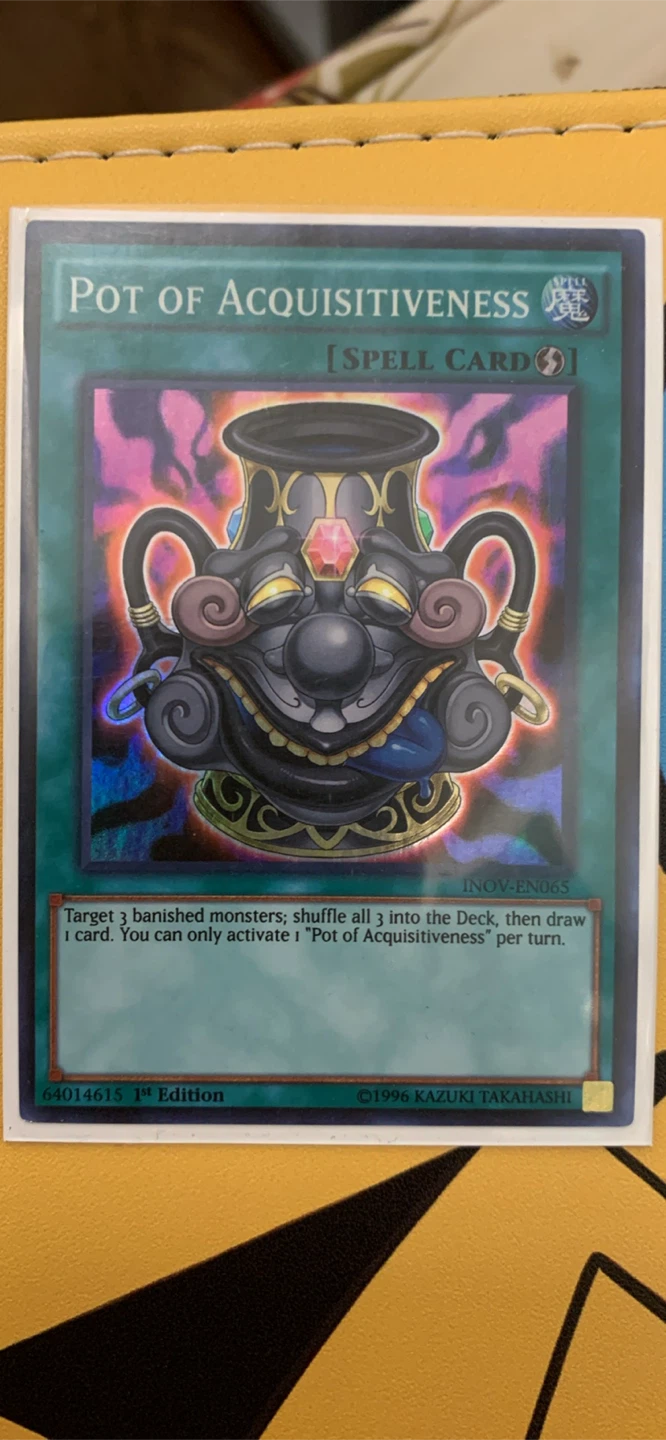 Yugioh Pot of Acquisitiveness Spell Card