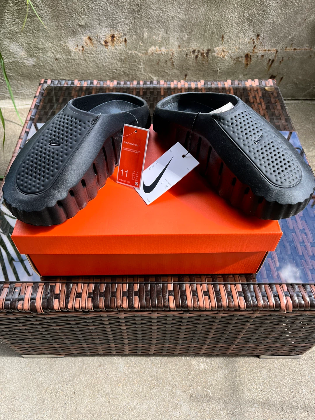 Nike Mind 001 Mules Black Size 11