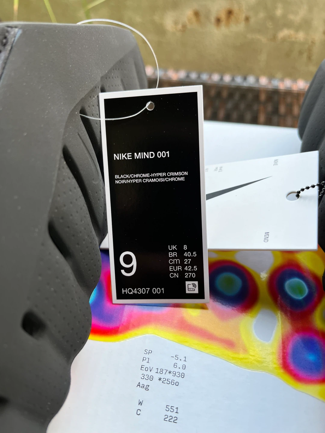 Nike Mind 001 Slides Black/Hyper Crimson Size 9 - photo 3