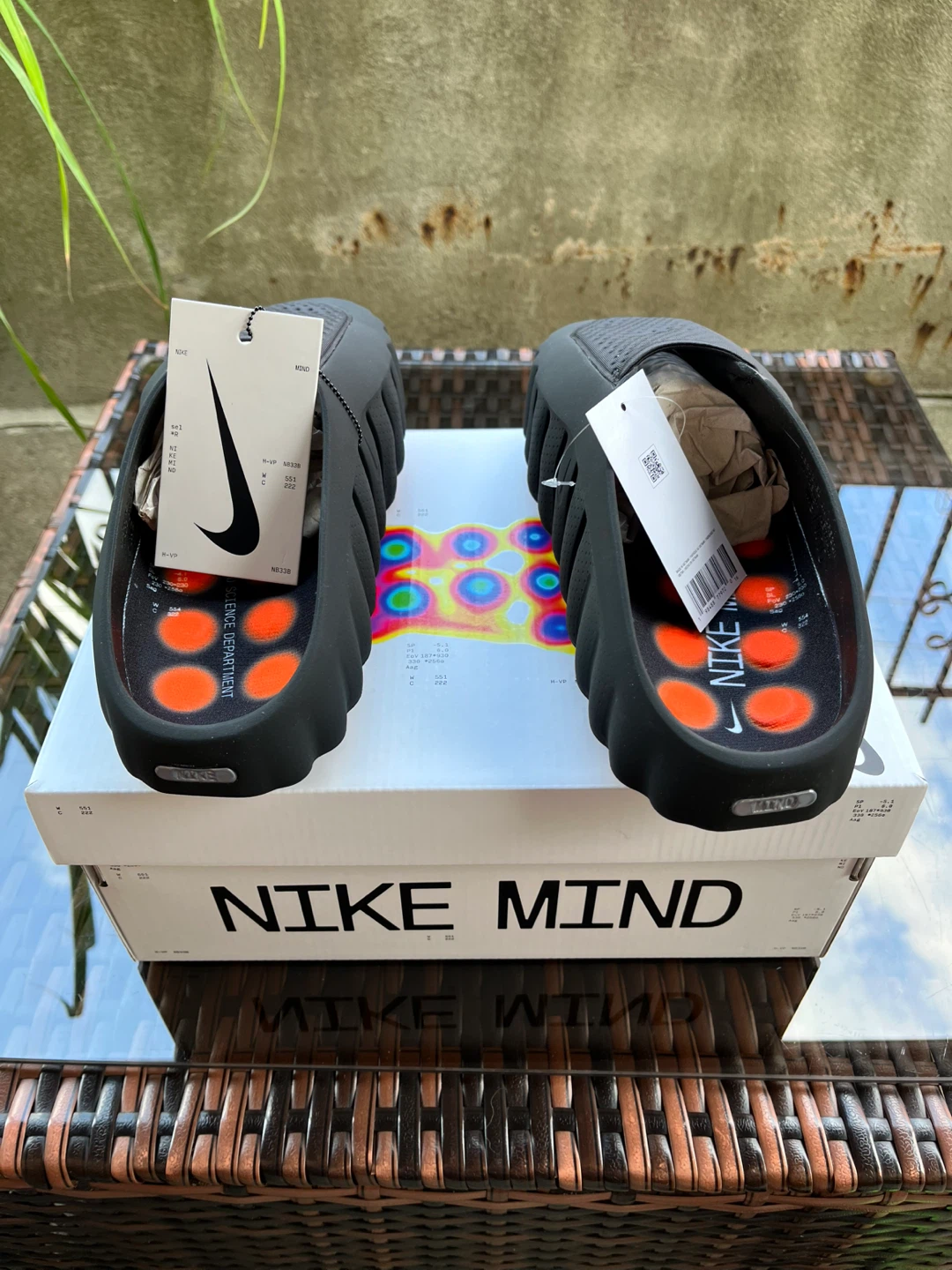 Nike Mind 001 Slides Black/Hyper Crimson Size 9 - photo 4