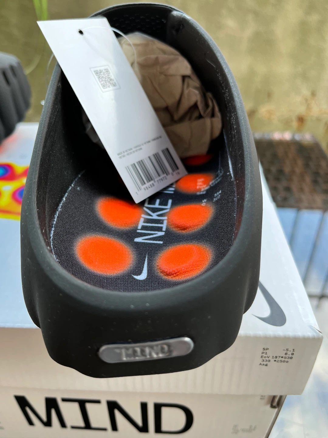 Nike Mind 001 Slides Black/Hyper Crimson Size 9 - photo 5