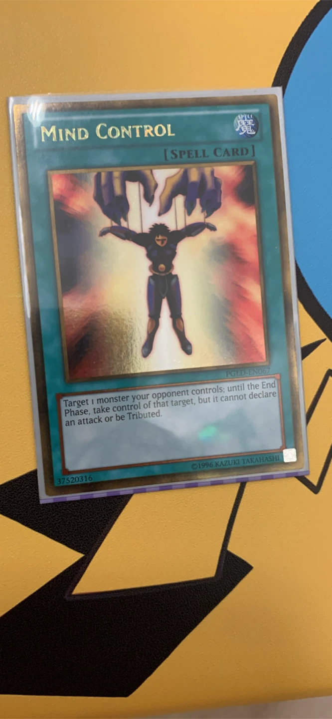 Yugioh Mind Control Spell Card PGLD-EN067