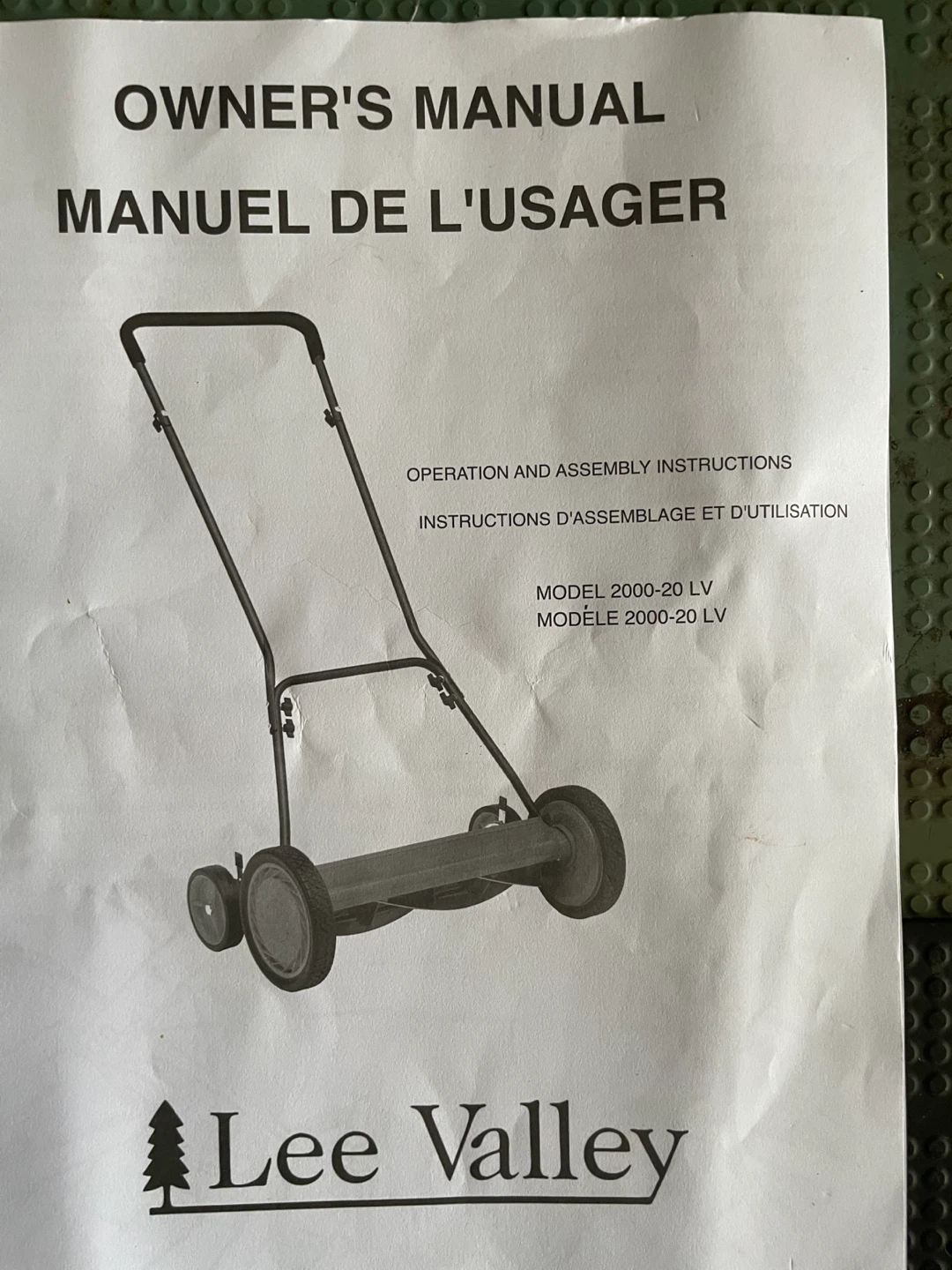 manual reel lawnmower, delivery - photo 2