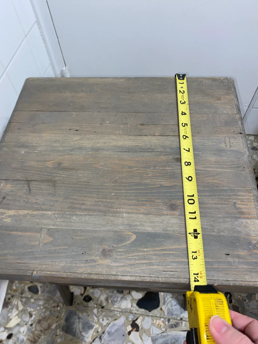Wooden Side Table with Shelf - photo 3