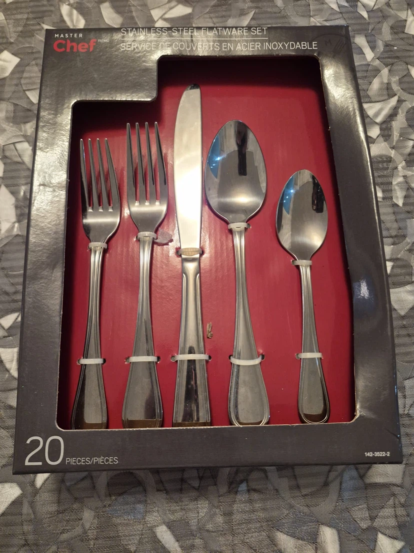 Master Chef Stainless Steel Flatware Set - 20 Pieces