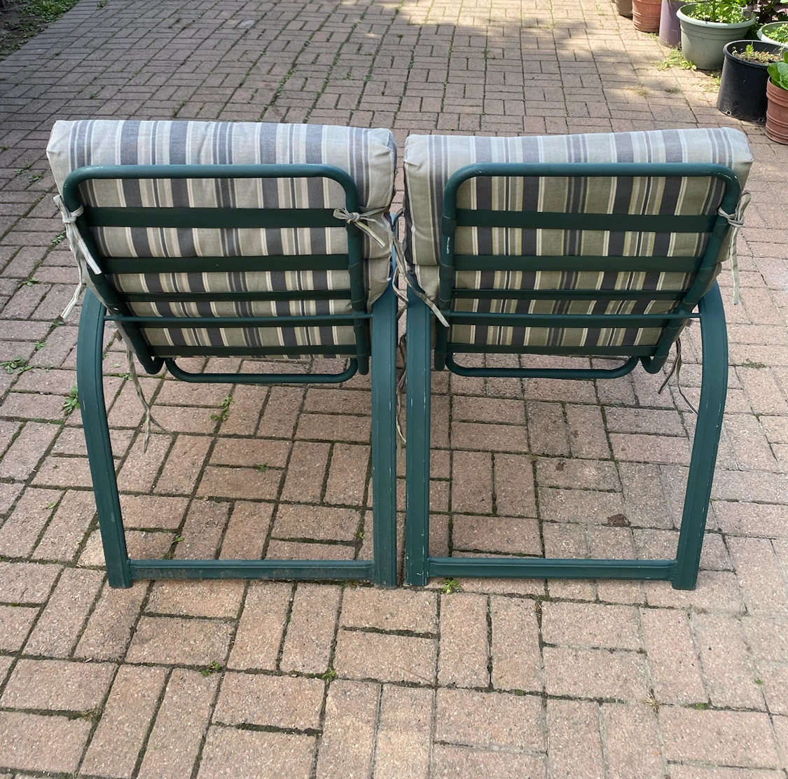 Outdoor Patio Chairs with Cushions - Set of 2 - photo 2